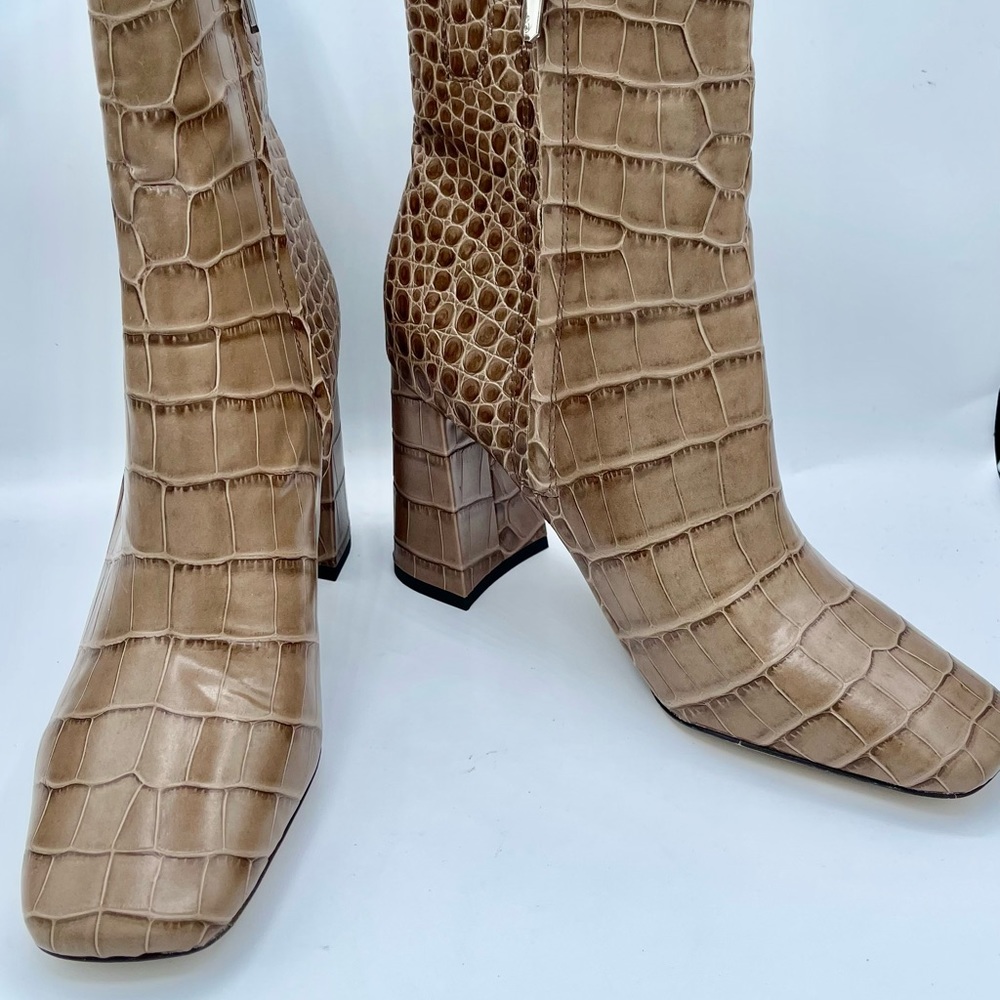 One Day Sale  New Sam Edelman Fawn Leather Bootie Sz 10 - Picture 4 of 16